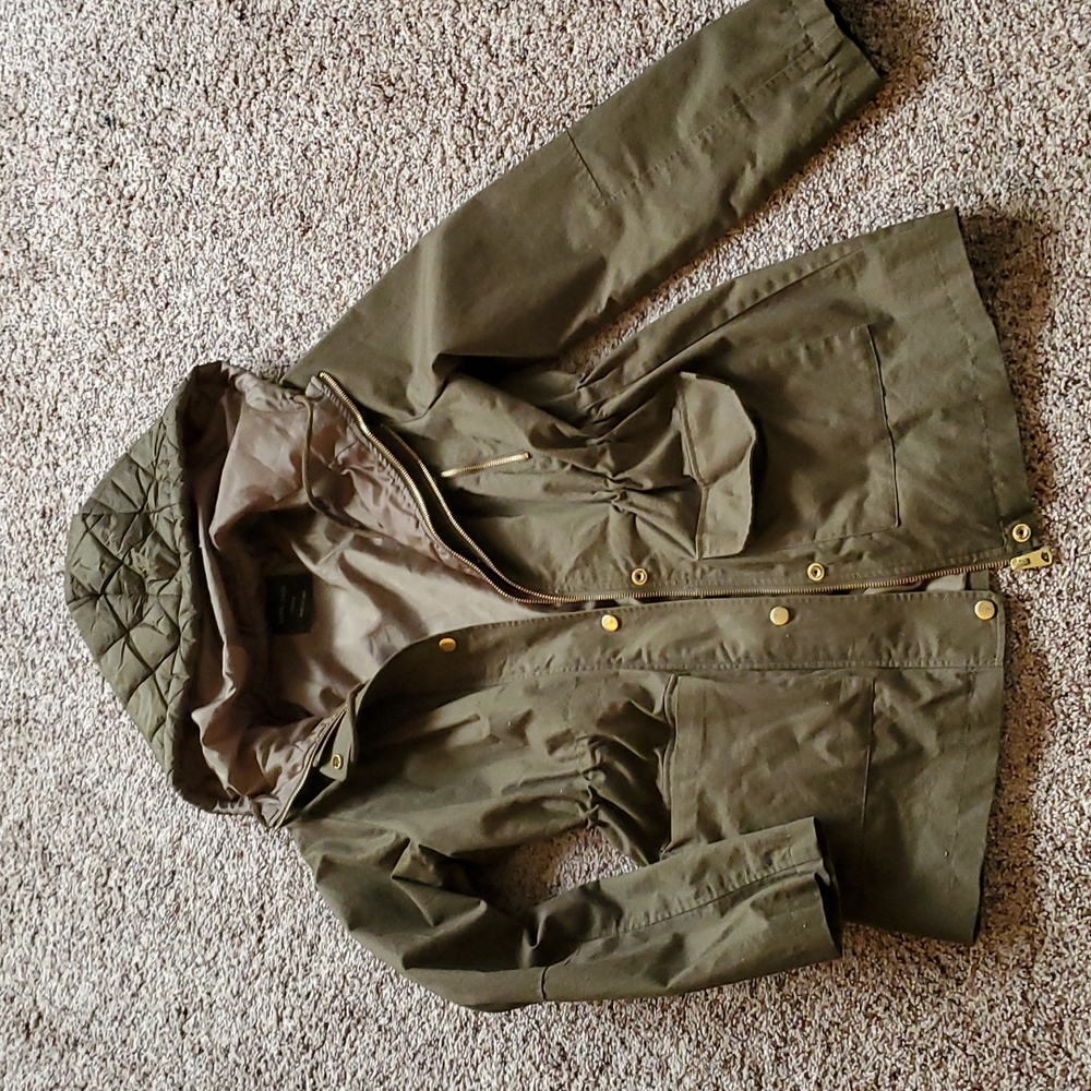 Olive military lined jacket
